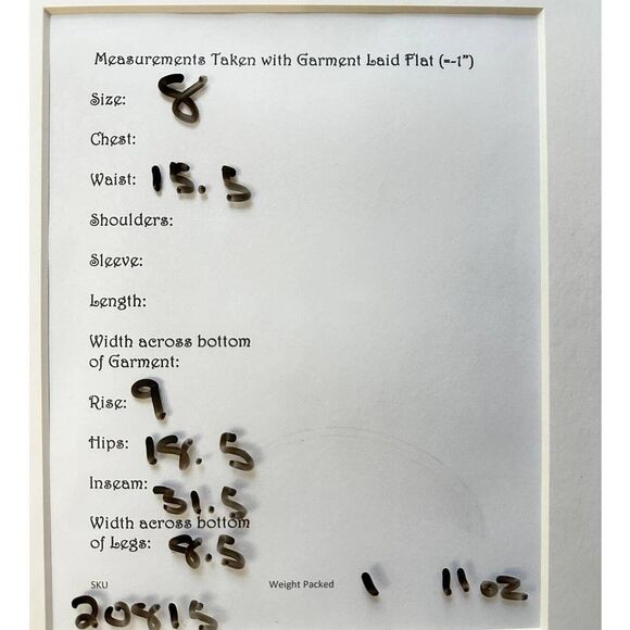 Liz Co. Women's SZ 8 Straight Leg Bootcut Stretch Medium Blue Denim‎ Jeans - Picture 7 of 7